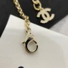 CHANEL deer pedant long necklace