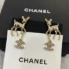 CHANEL deer earrings