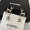 CHANEL deer earrings