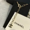 CHANEL deer pedant necklace with pearl