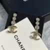 Chanel hoop crystal earrings