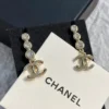Chanel hoop crystal earrings