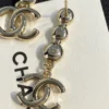 Chanel hoop crystal earrings