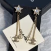 Chanel tassel earrings with stars