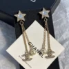Chanel tassel earrings with stars