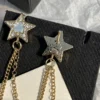 Chanel tassel earrings with stars