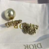 Dior hollow butterfly shape earrings