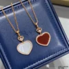Chopard happy hearts necklace ,paved