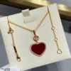 Chopard happy hearts necklace ,paved
