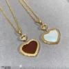 Chopard happy hearts necklace ,paved