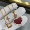 Chopard happy hearts necklace ,paved