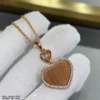Chopard happy hearts necklace ,paved