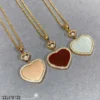 Chopard happy hearts necklace ,paved