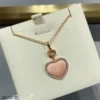 Chopard happy hearts necklace ,paved