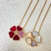 Chopard  happy hearts flowers necklace