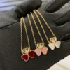Chopard  happy hearts flowers necklace,three hearts