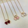 Chopard  happy hearts flowers necklace,three hearts