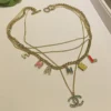 CHANEL Vintage Necklace,multicolors