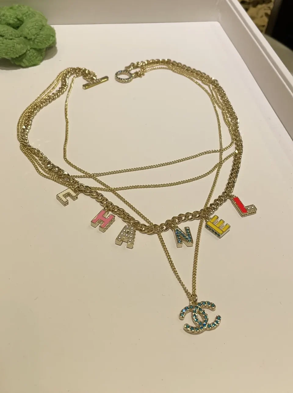 CHANEL Vintage Necklace,multicolors