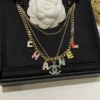 CHANEL Vintage Necklace,multicolors