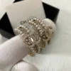 CHANEL full Pearl Hoops
