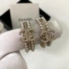 CHANEL full Pearl Hoops
