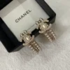 CHANEL full Pearl Hoops