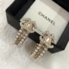 CHANEL full Pearl Hoops