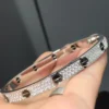 LOVE bracelet, classic model, paved, ceramic
