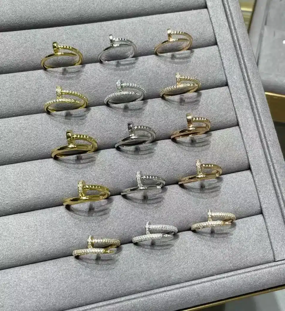 JUSTE UN CLOU RINGS classic model ,small model ,diamonds