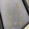 Chanel 2025 Coco necklace, diamonds , round ,silver or rose golden