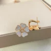 Chopard happy hearts flowers diamonds earrings