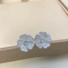 Chopard happy hearts flowers diamonds earrings