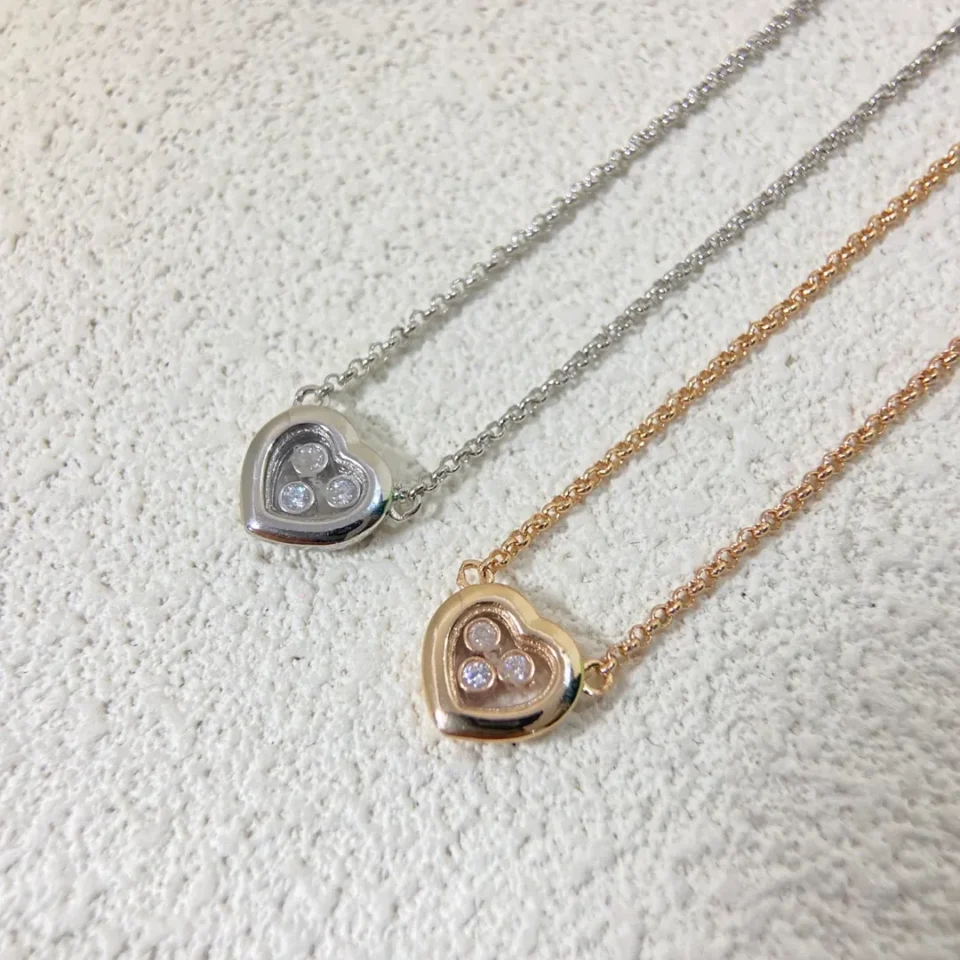 Chopard happy diamonds necklace ,three diamonds