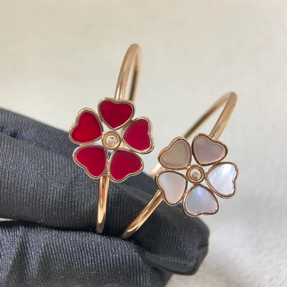 Chopard happy hearts flowers bracelet