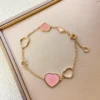 Chopard my happy hearts bracelet, on chain ,multicolor