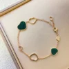 Chopard my happy hearts bracelet, on chain ,multicolor