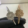 Chopard happy hearts flowers bracelet ,full diamonds