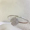 Chopard happy hearts flowers bracelet ,full diamonds