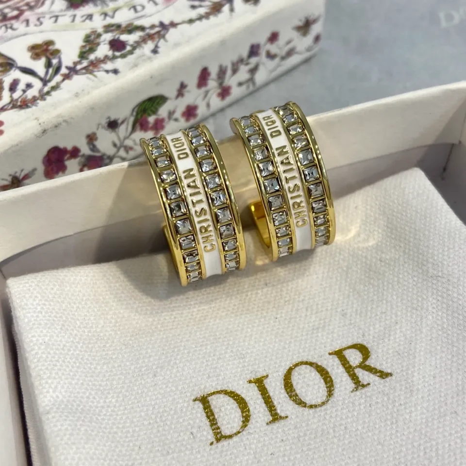 Dior Night Code Hoop Earrings