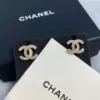 Chanel CC Crystal Stud Earrings ,gold and silver