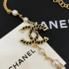 Chanel 24C leather with double C pearl necklace