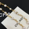 Chanel 24C leather with double C pearl necklace