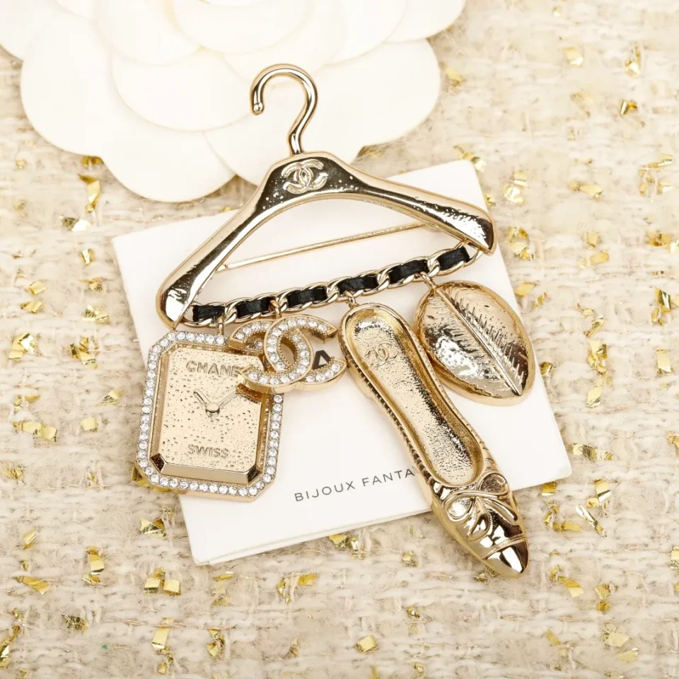 Chanel hanger shape brooch