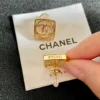 Chanel Cruise 2024/25 stud earrings , rose golden