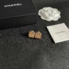 Chanel Cruise 2024/25 stud earrings , rose golden