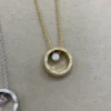 Chanel 2025 Coco necklace, diamonds , round ,silver or rose golden
