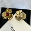 Chanel Camélia pearl Stud Earrings
