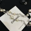 Chanel Cruise 2024/25 Transparent & Pearly White Pedant Necklace