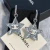 Chanel New Season 25C CHANEL Jewellery Pedant Earrings White and Yellow Gold